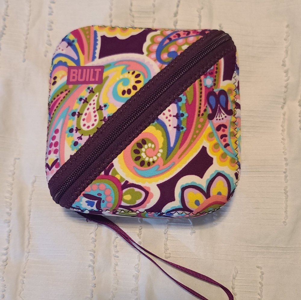 Built Bento Neoprene Paisley Zip 6" Square Lunch Box